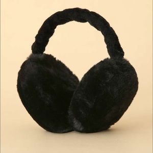 black furry ear muffs for winter